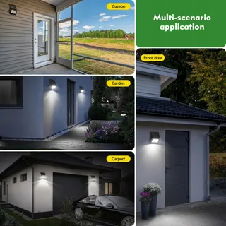 OHAYORI Solarlamp Met Bewegingsmelder Tuin 122 LED IP65 — miniatuur 6