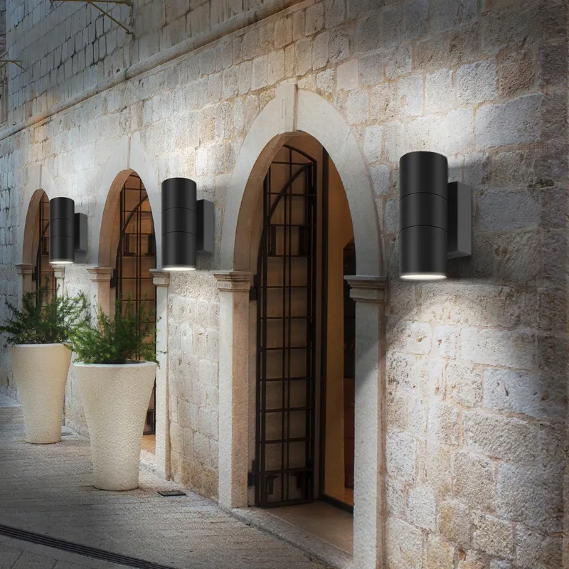 KERRY Buitenwandlamp Zwart Aluminium Up Down GU10 IP65 — foto 7
