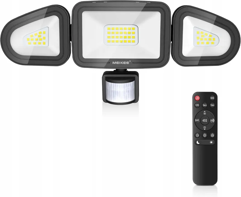 MEIKEE LED Schijnwerper Bewegingsmelder Afstandsbediening IP66 42W 6500K — foto 1