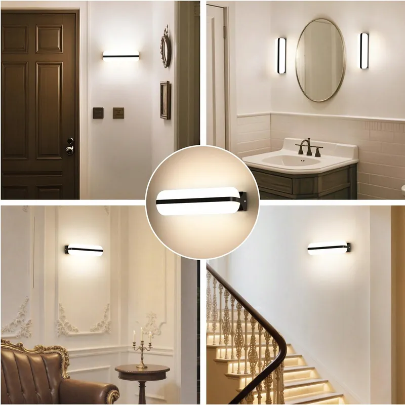 VIVALE LED Buitenwandlamp Up Down Zwart Balkon Tuin 20W IP65 — foto 7