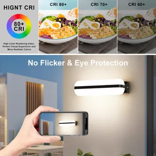 VIVALE LED Buitenwandlamp Up Down Zwart Balkon Tuin 20W IP65 — miniatuur 5