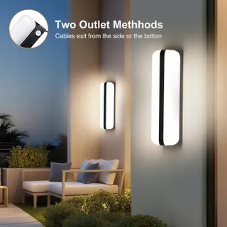 VIVALE LED Buitenwandlamp Up Down Zwart Balkon Tuin 20W IP65 — miniatuur 4