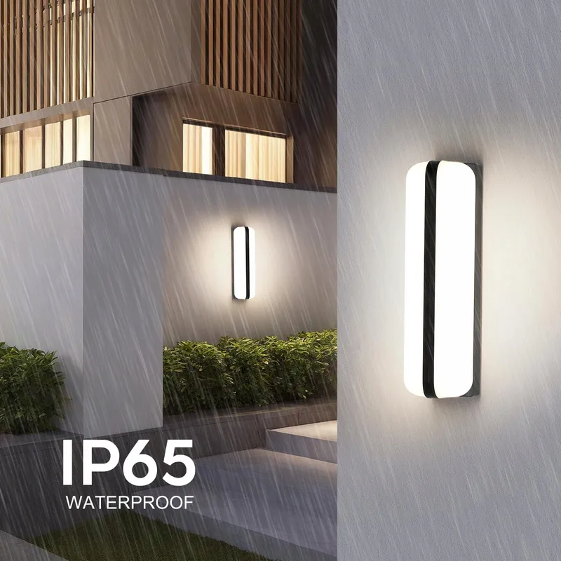 VIVALE LED Buitenwandlamp Up Down Zwart Balkon Tuin 20W IP65 — foto 3
