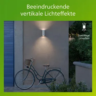 PHILIPS Nightingale Buitenwandlamp Tuin Staal 2x35W — miniatuur 6