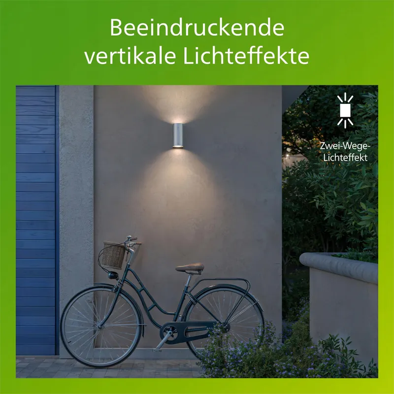 PHILIPS Nightingale Buitenwandlamp Tuin Staal 2x35W — foto 6
