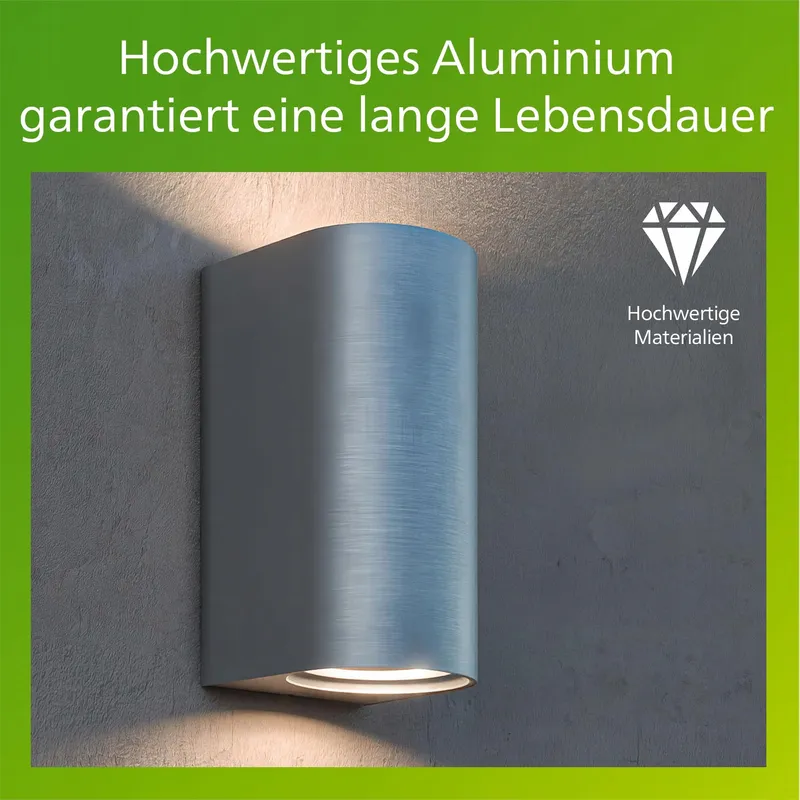 PHILIPS Nightingale Buitenwandlamp Tuin Staal 2x35W — foto 8