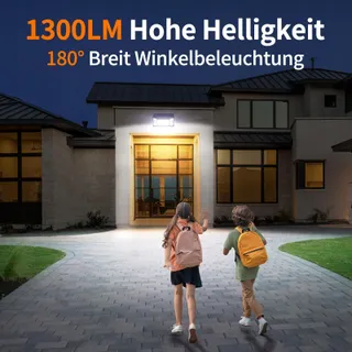 INTELA Solarlamp Bewegingssensor 2 Stuks Waterdicht IP65 Tuin — miniatuur 3