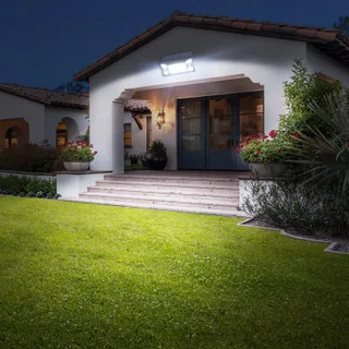 INTELA Solarlamp Bewegingssensor 2 Stuks Waterdicht IP65 Tuin — miniatuur 8