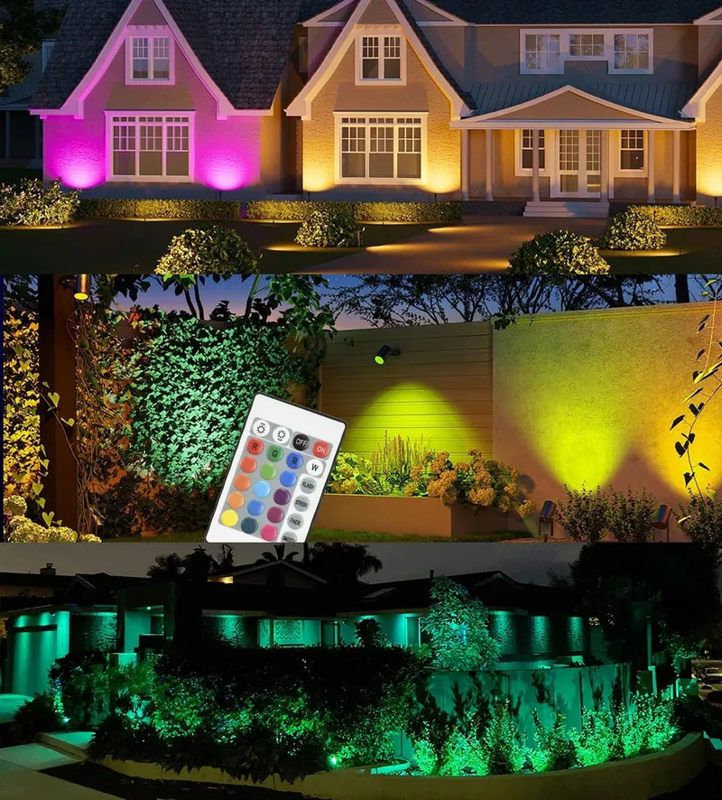 AHOTS LED Tuinlamp RGB met Grondpin Waterdicht 5W IP66 — foto 7