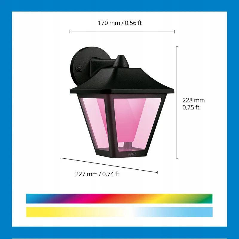 WiZ Smart WiFi Buitenwandlamp Kleur Tuin Terras IP44 — foto 2