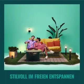 WiZ Smart WiFi Buitenwandlamp Kleur Tuin Terras IP44 — miniatuur 8