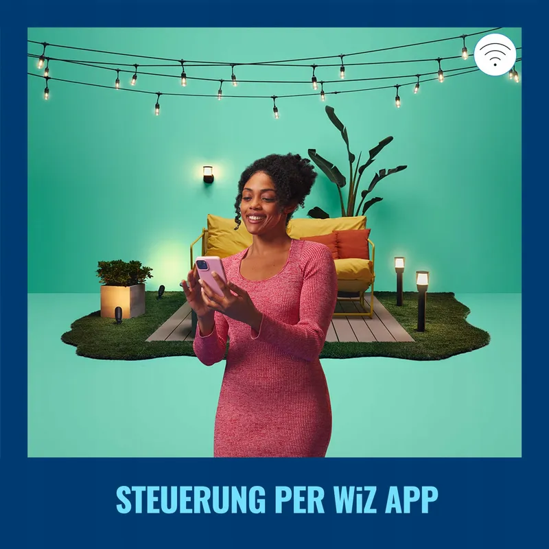 WiZ Smart WiFi Buitenwandlamp Kleur Tuin Terras IP44 — foto 6