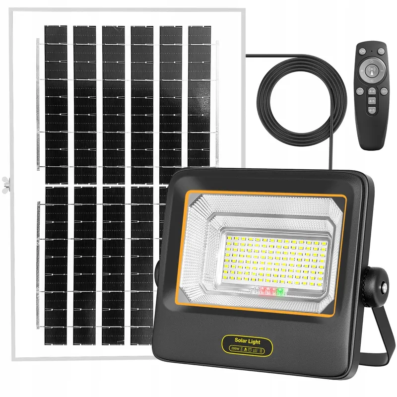 TOPBOS Solarlamp Buiten Afstandsbediening Garage Waterdicht 200W IP67 — foto 1