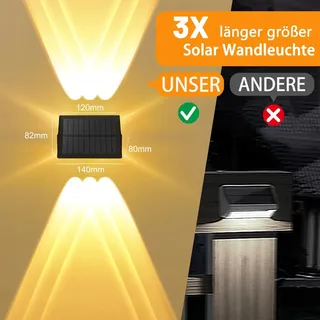 DELAIGLOW Solar Tuinlamp Terras Warmwit 6 LED IP67 — miniatuur 5