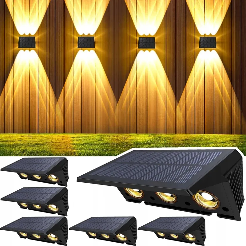 DELAIGLOW Solar Tuinlamp Terras Warmwit 6 LED IP67 — foto 1