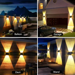 DELAIGLOW Solar Tuinlamp Terras Warmwit 6 LED IP67 — miniatuur 7