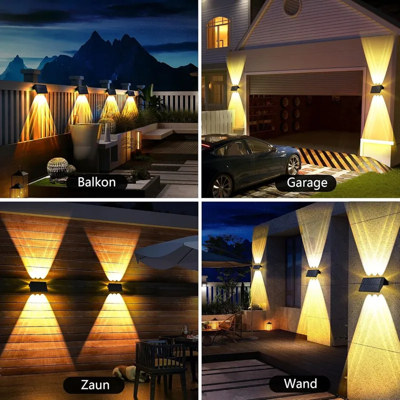 DELAIGLOW Solar Tuinlamp Terras Warmwit 6 LED IP67 — foto 7