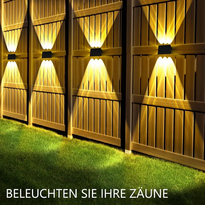 DELAIGLOW Solar Tuinlamp Terras Warmwit 6 LED IP67 — foto 6