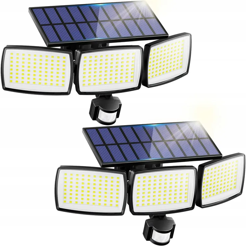 AIXPI Solar Buitenlamp Bewegingsmelder Waterdicht 240 LED IP65 — foto 1