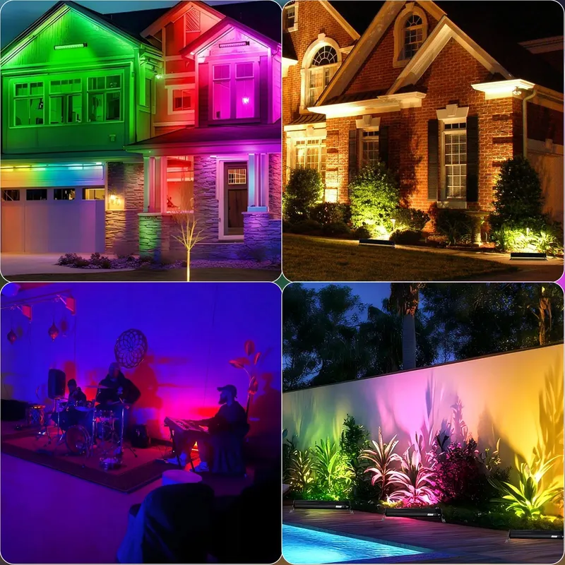INDMIRD RGB Schijnwerper App Afstandsbediening 50W IP66 — foto 8