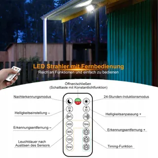 MEIKEE LED Schijnwerper Afstandsbediening Verstelbaar 15W 6500K IP66 — miniatuur 5