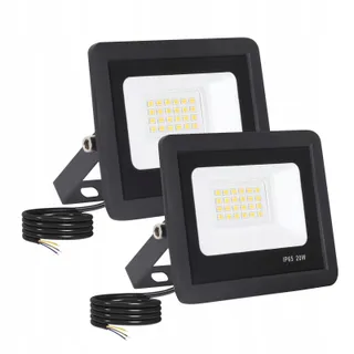 FUPE LED Schijnwerper Buiten Waterdicht Tuin Zwart 20W IP65 — miniatuur 1