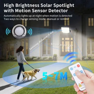 CNMTCCO Solar Wandlamp Bewegingssensor Tuin 254 LED IP65 — miniatuur 3
