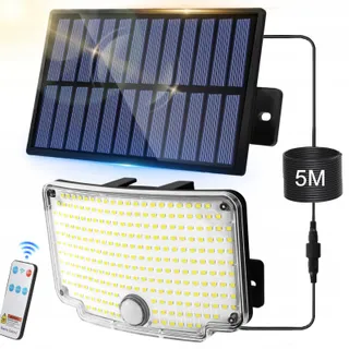 CNMTCCO Solar Wandlamp Bewegingssensor Tuin 254 LED IP65 — miniatuur 2