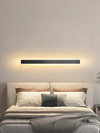 YUEEU LED Buitenwandlamp Lang Zwart Waterdicht IP65 — miniatuur 3