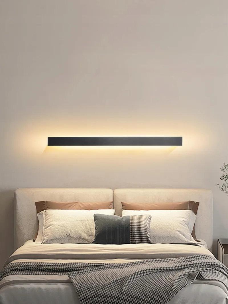 YUEEU LED Buitenwandlamp Lang Zwart Waterdicht IP65 — foto 3