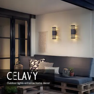 CELAVY LED Buitenwandlamp Up Down Antraciet GU10 IP65 — miniatuur 9