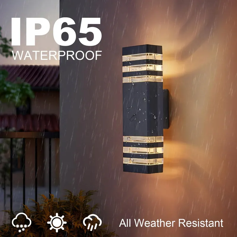 CELAVY LED Buitenwandlamp Up Down Antraciet GU10 IP65 — foto 3
