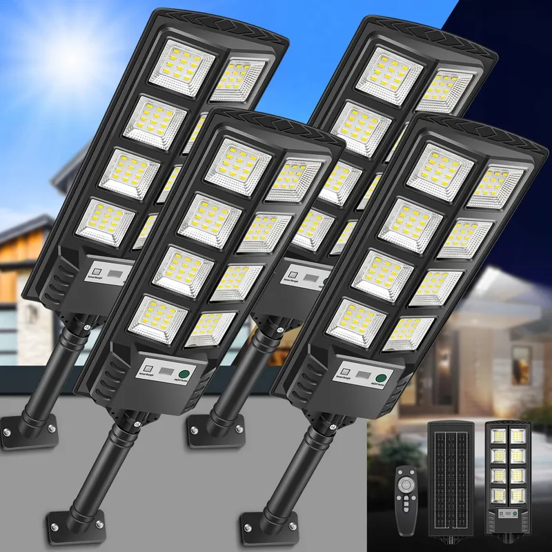 VOPHICHO Solar Lamp Afstandsbediening Bewegingsmelder 4 Stuks IP66 — foto 1