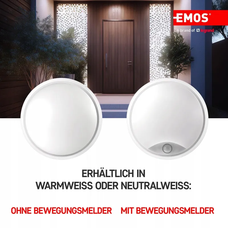 EMOS LED Wand- En Plafondlamp Rond Waterdicht 14W 1000lm — foto 4