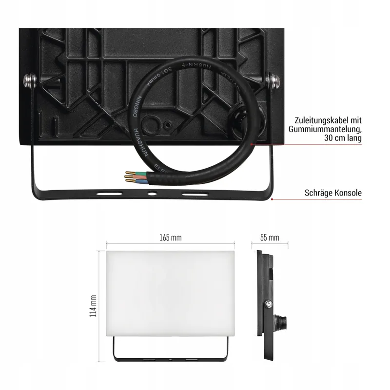 EMOS Tambo LED Schijnwerper Ultraplat Waterdicht Zwart 30W 3000lm — foto 6