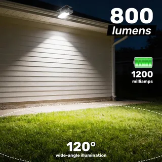 BLUEYU Solarlampen Met Bewegingsmelder USB Afstandsbediening 4 Stuks — miniatuur 3