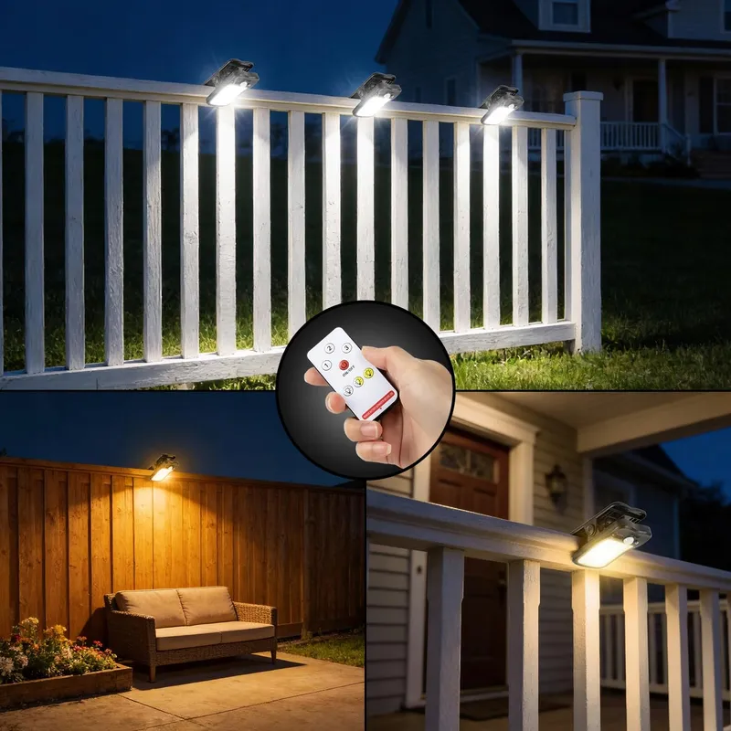 BLUEYU Solarlampen Met Bewegingsmelder USB Afstandsbediening 4 Stuks — foto 2