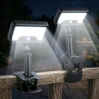 LUSTALED Solarlamp Buiten Met Bewegingssensor USB 92 LED 3 Standen — miniatuur 1