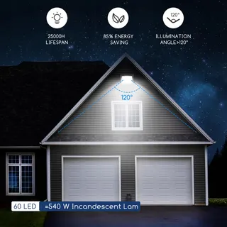 AIGOST LED Schijnwerper Waterdicht Tuin Garage Fel 50W IP65 — miniatuur 2