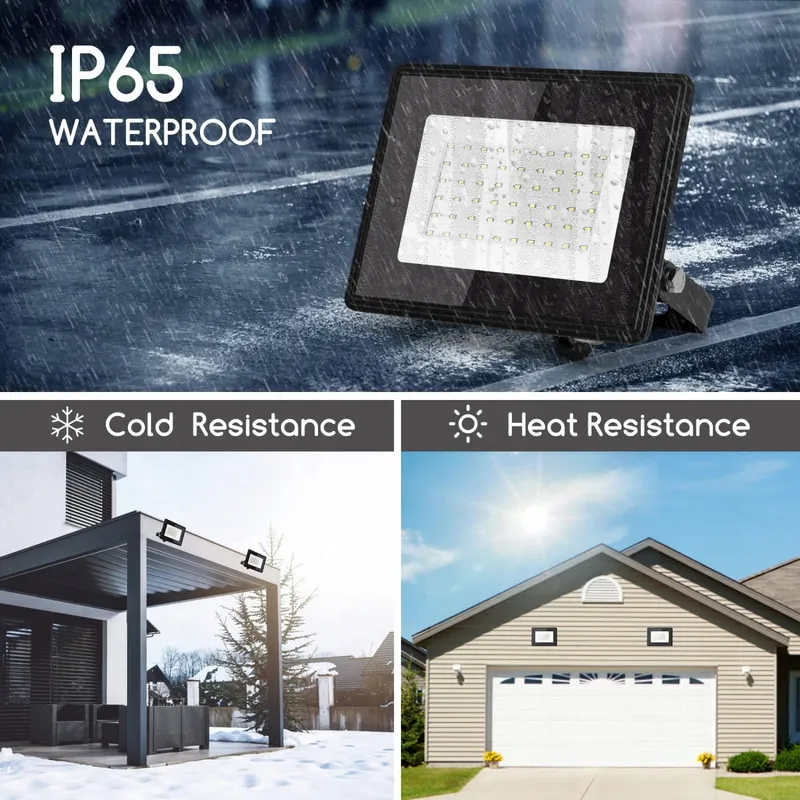 AIGOST LED Schijnwerper Waterdicht Tuin Garage Fel 50W IP65 — foto 3