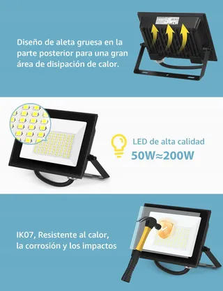 AIGOST LED Schijnwerper Waterdicht Helder Garage Tuin 50W IP65 — miniatuur 3