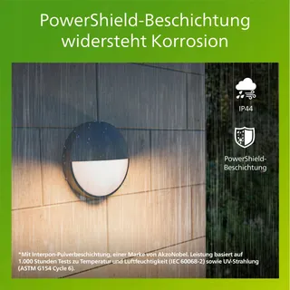 PHILIPS Capricorn LED Buitenwandlamp Modern IP44 Antraciet — miniatuur 3