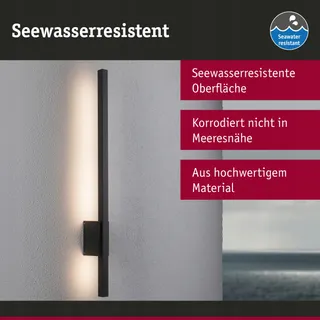 PAULMANN LED Buitenwandlamp Antraciet Warm Wit IP44 — miniatuur 2