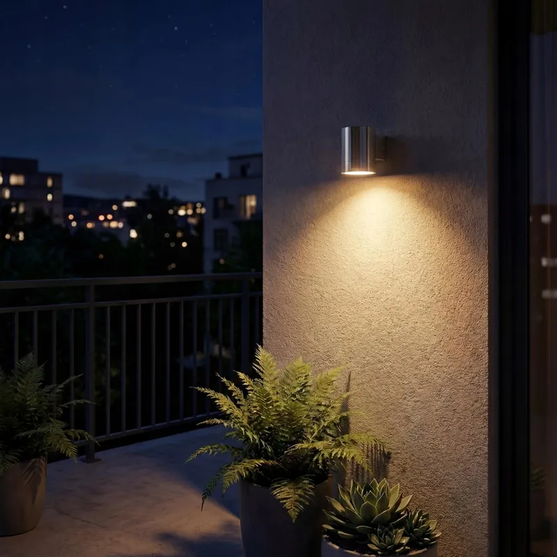SMARTWARES Solar LED Wandlamp Staal Draadloos IP44 — foto 3