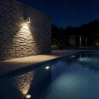 SMARTWARES Solar LED Wandlamp Staal Draadloos IP44 — miniatuur 4