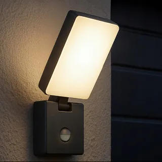 MIRATIC LED Buitenlamp Bewegingssensor Grijs Waterdicht IP65 — miniatuur 1