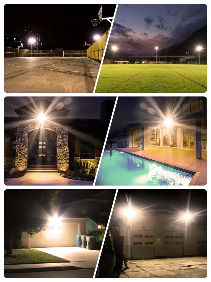 VIUGREUM LED Schijnwerper Super Fel Warmwit Waterdicht 200W IP66 — foto 8