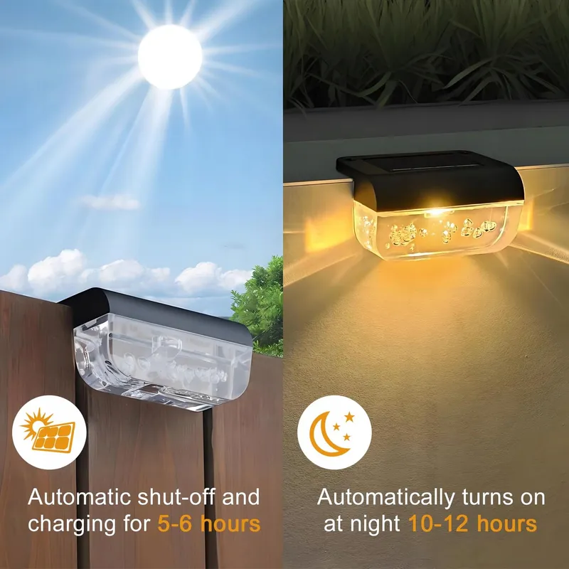 ANMOSSI Solar Tuinlampen LED Terras Trap Waterdicht 12 Stuks — foto 2