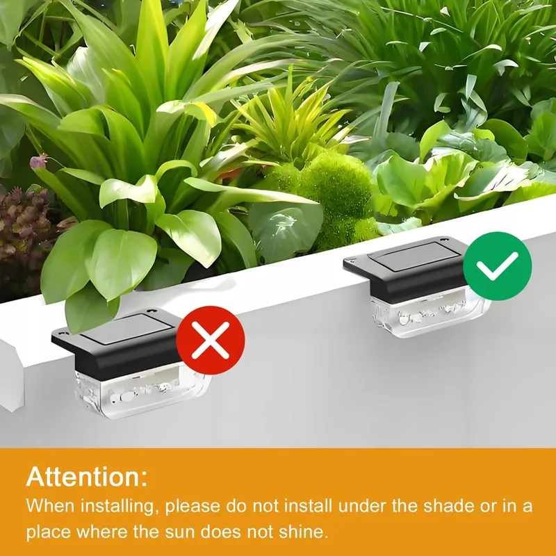 ANMOSSI Solar Tuinlampen LED Terras Trap Waterdicht 12 Stuks — foto 4