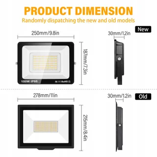 PICAA LED Schijnwerper Waterdicht Warmwit 100W IP65 — miniatuur 2